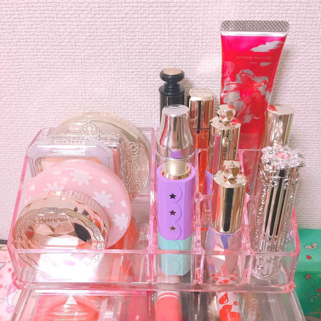 優梨 on LIPS 「✔コスメ収納|ダイソーLIPSで見かけたダイソーのコスメ収納の..」(1枚目)