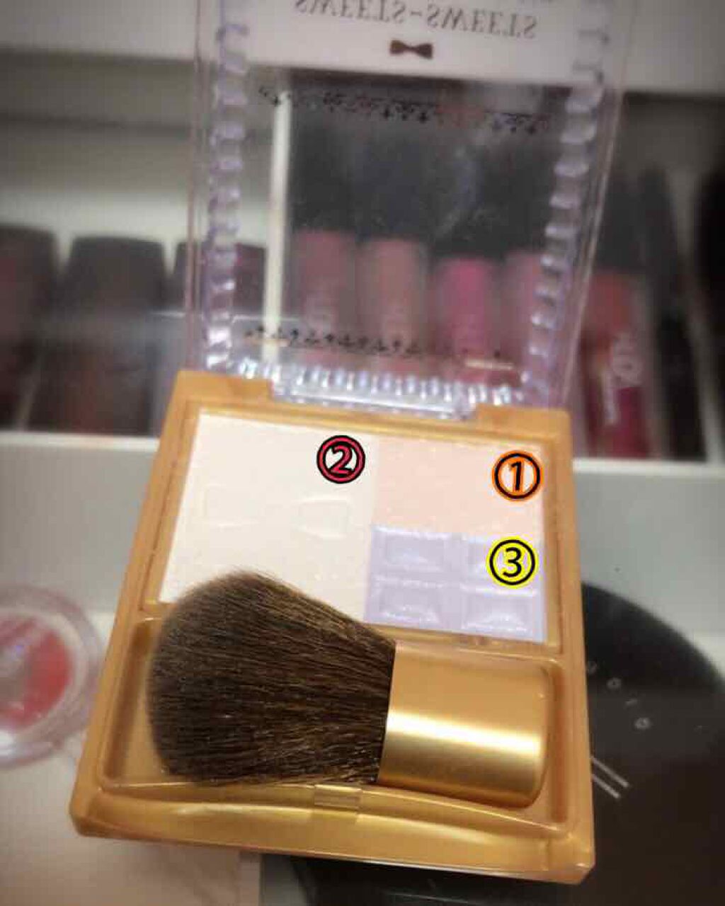 プレミアムショコラハイライター/スウィーツ スウィーツ/パウダーハイライトを使ったクチコミ(1枚目)