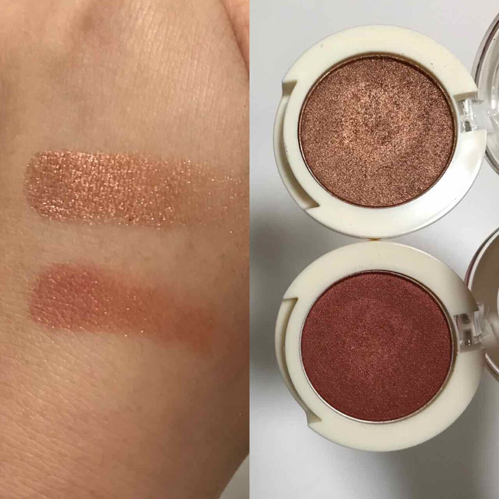 the SAEM シングルアイシャドウのクチコミ「the saem
シームルシングルシャドウ

上から 
BR06 シマー
こちらのカラーはオレ.....」（2枚目）