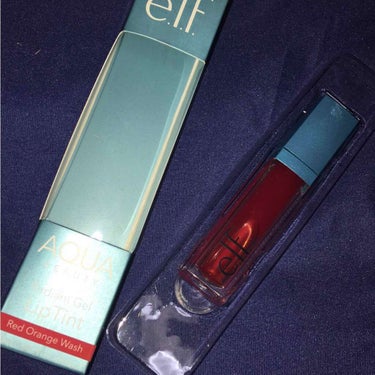 e.l.f. Cosmetics アクア ビューティー ラディアント ジェル リップ ステインのクチコミ「e.l.f アクアビューティ リップティント レッドオレンジウォッシュです。

色のわりに薄ず.....」（1枚目）