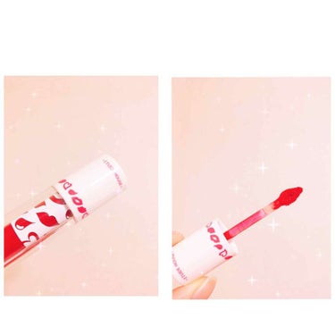 ETUDE カラーイン リキッドリップのクチコミ「『ETUDE HOUSE   カラーインリキッド』
     RD301 アイムインラブ   .....」（2枚目）