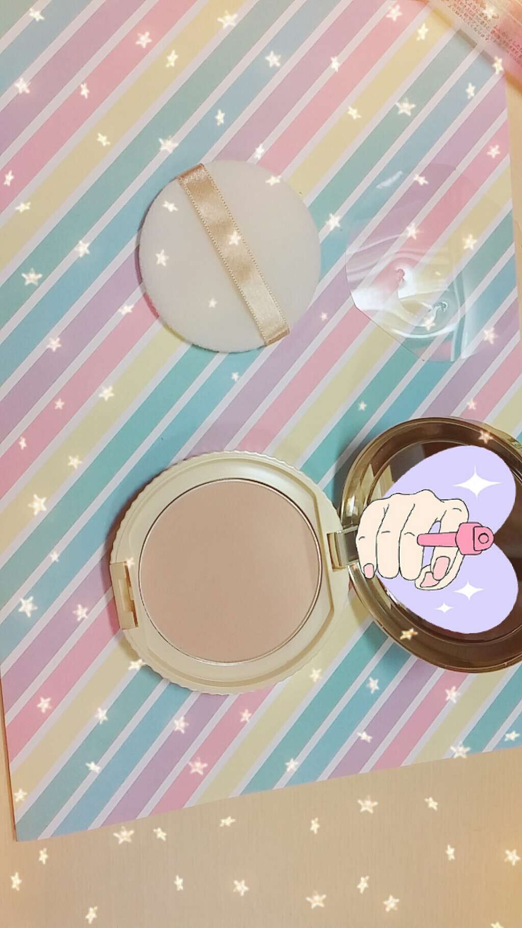 【旧品】マシュマロフィニッシュパウダー/キャンメイク/プレストパウダーを使ったクチコミ(2枚目)