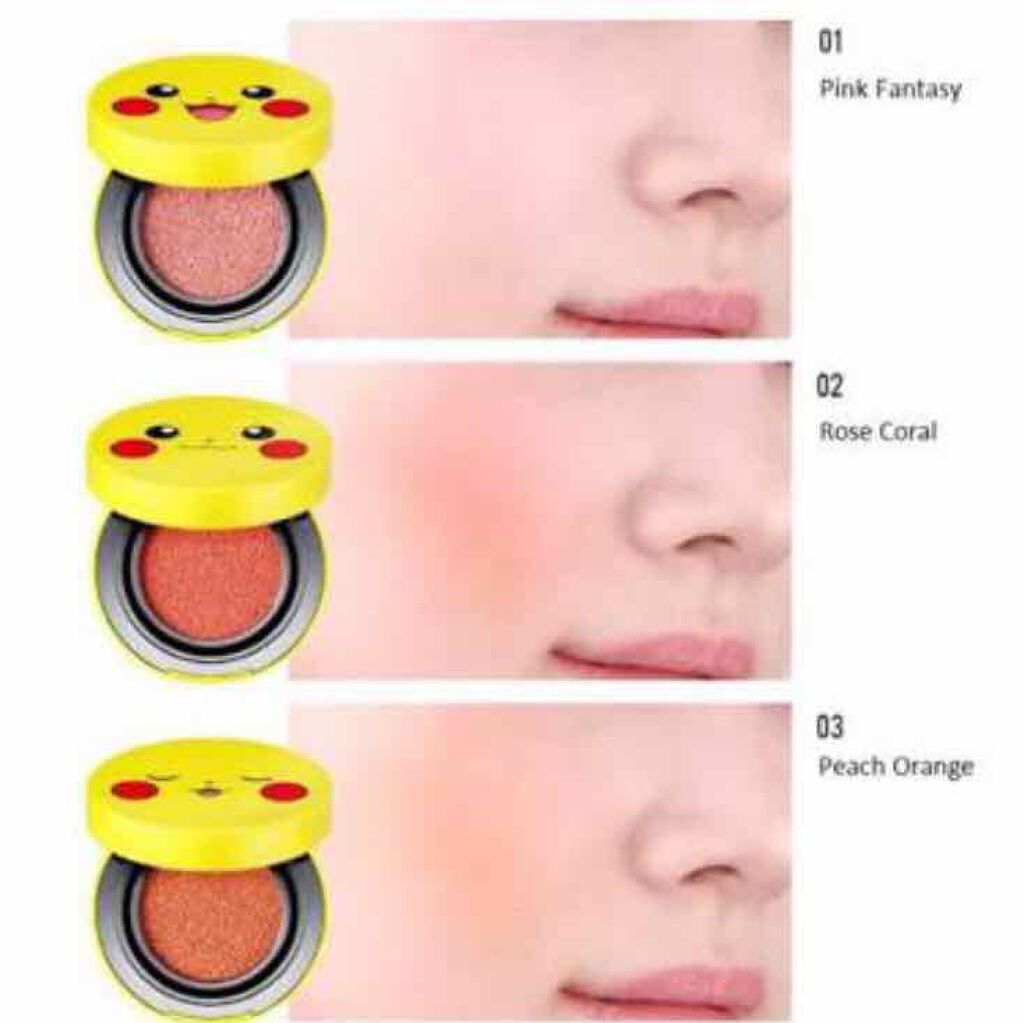 ピカチュウコラボコスメ/TONYMOLY/パウダーチークを使ったクチコミ(3枚目)