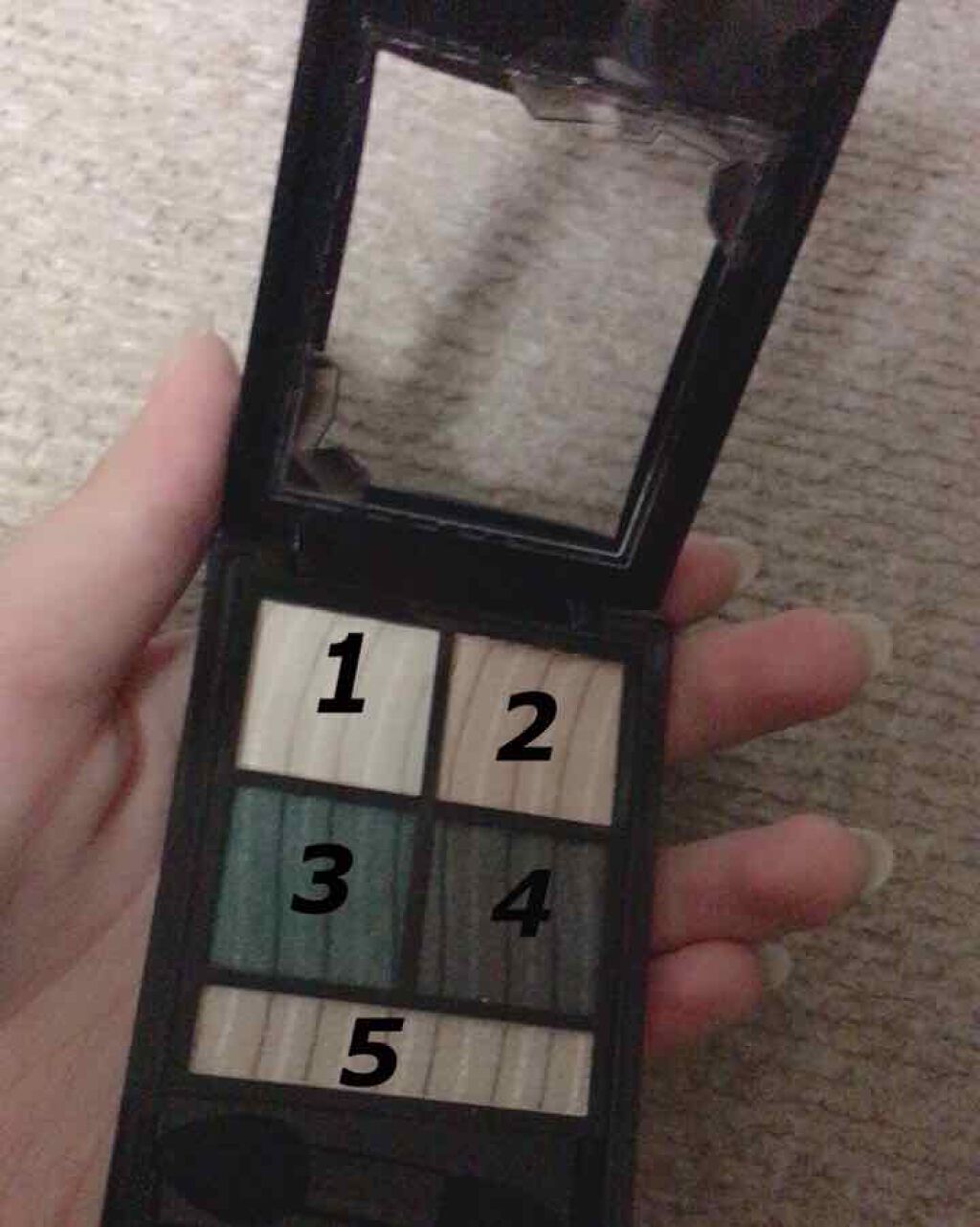 リシェ シマーリッチ アイズ GR-6 グリーン系/Visée/アイシャドウパレットを使ったクチコミ（2枚目）