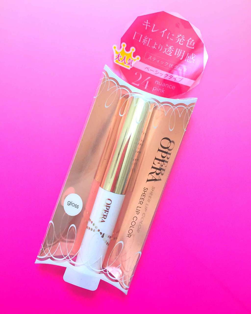 オペラ シアーリップカラー RN/OPERA/リップグロスを使ったクチコミ(1枚目)