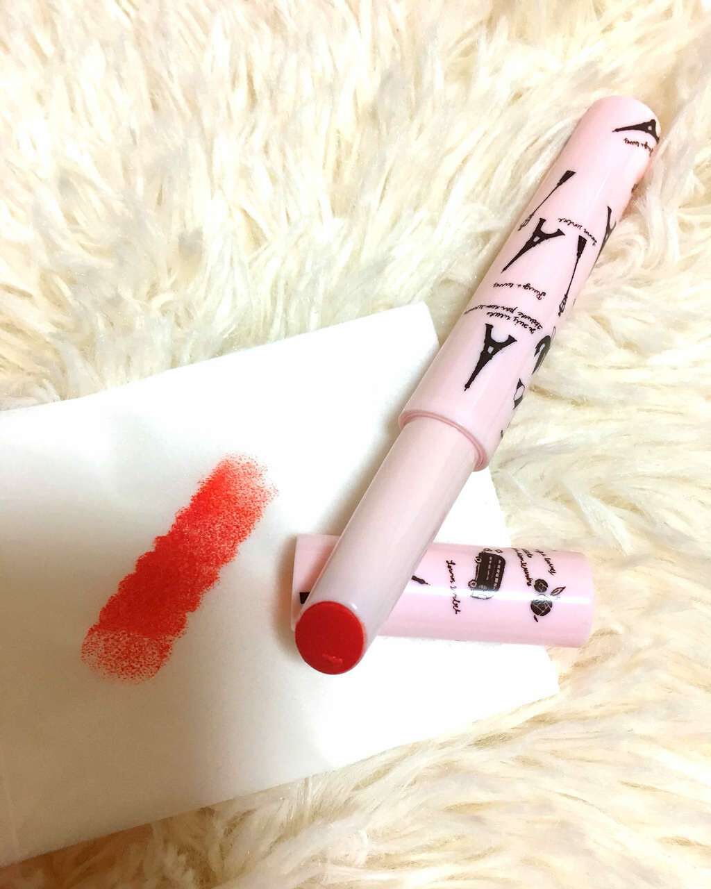 ワンストロークルージュ/Le・beran・mignon/口紅を使ったクチコミ(2枚目)