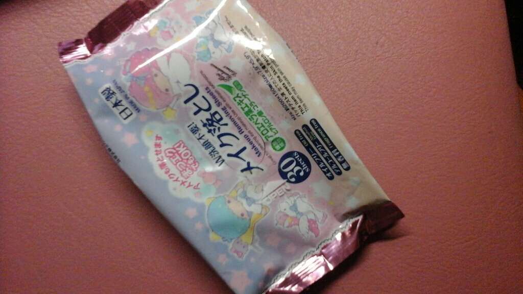 Ｗ洗顔不要メイク落とし/DAISO/クレンジングシートを使ったクチコミ（1枚目）