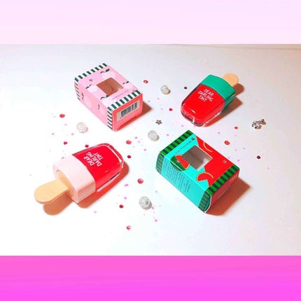 ディアダーリン ウォータージェルティント (アイスティント)/ETUDE/口紅を使ったクチコミ(2枚目)