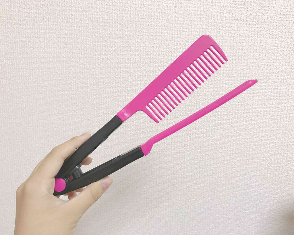 はさんでサラ髪ストレート! ブロー&スタイリングコーム/セイワ・プロ/ヘアコームを使ったクチコミ(1枚目)