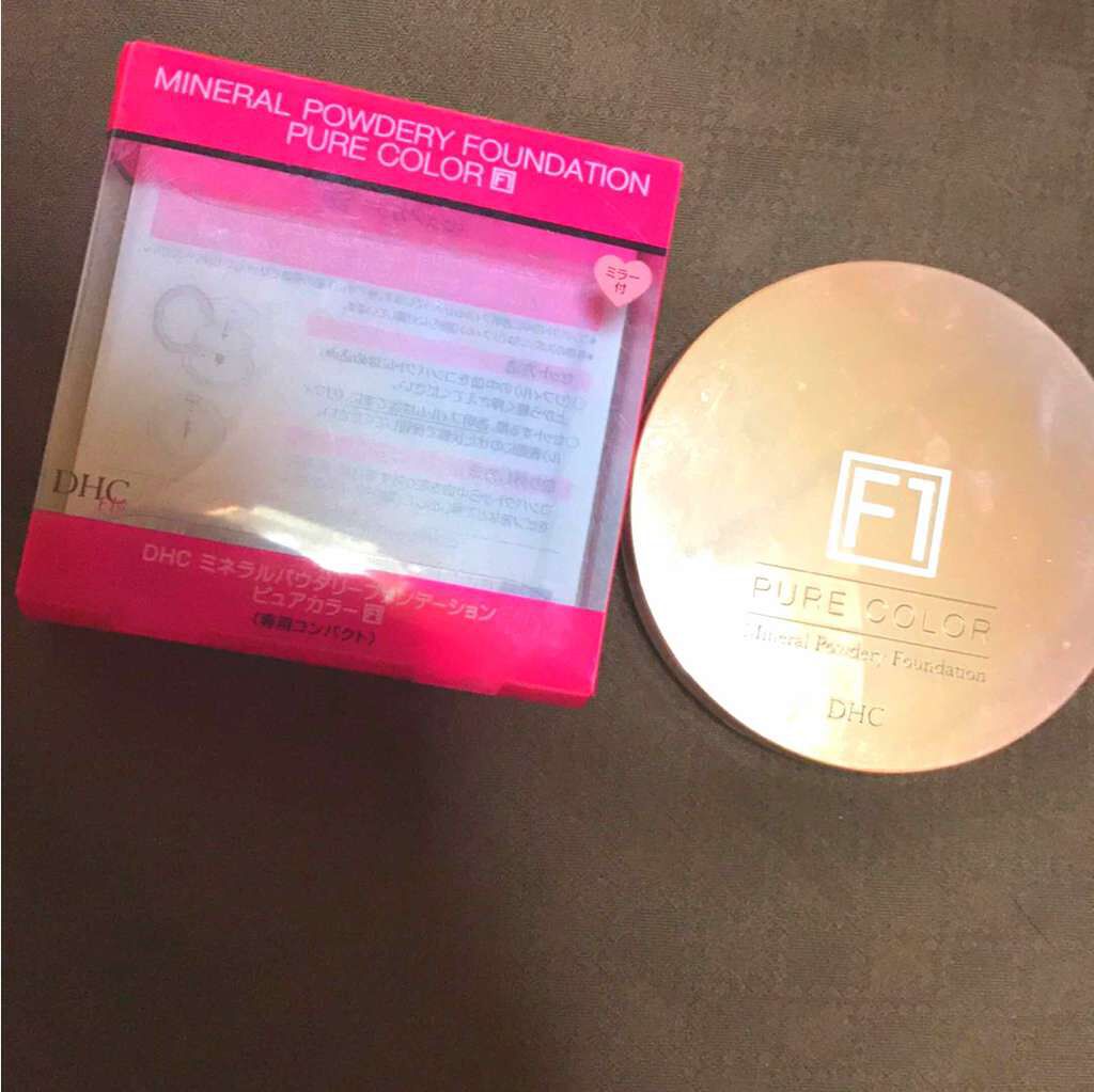 ミネラルパウダリーファンデーション ピュアカラー［F1］/DHC/パウダーファンデーションを使ったクチコミ（1枚目）