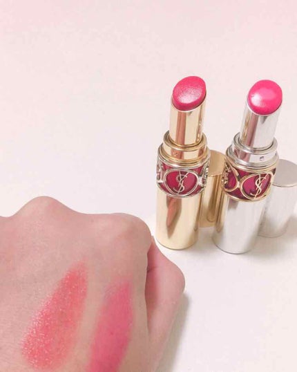 ルージュ ヴォリュプテ シャイン/YVES SAINT LAURENT BEAUTE/口紅を使ったクチコミ(4枚目)