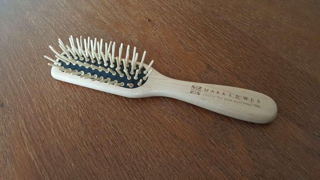 ウッドヘアブラシ ナチュラル/MARKS&WEB/ヘアブラシを使ったクチコミ(1枚目)