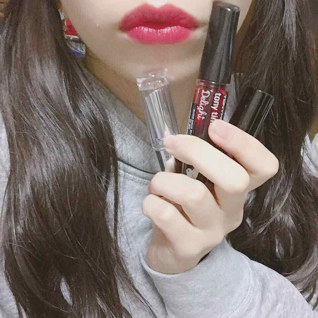 ラスティンググロスリップ/CEZANNE/口紅を使ったクチコミ(3枚目)