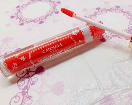 キャンディラップリッチカラー 02 アップルシェイク/キャンメイク/リップグロスを使ったクチコミ(1枚目)