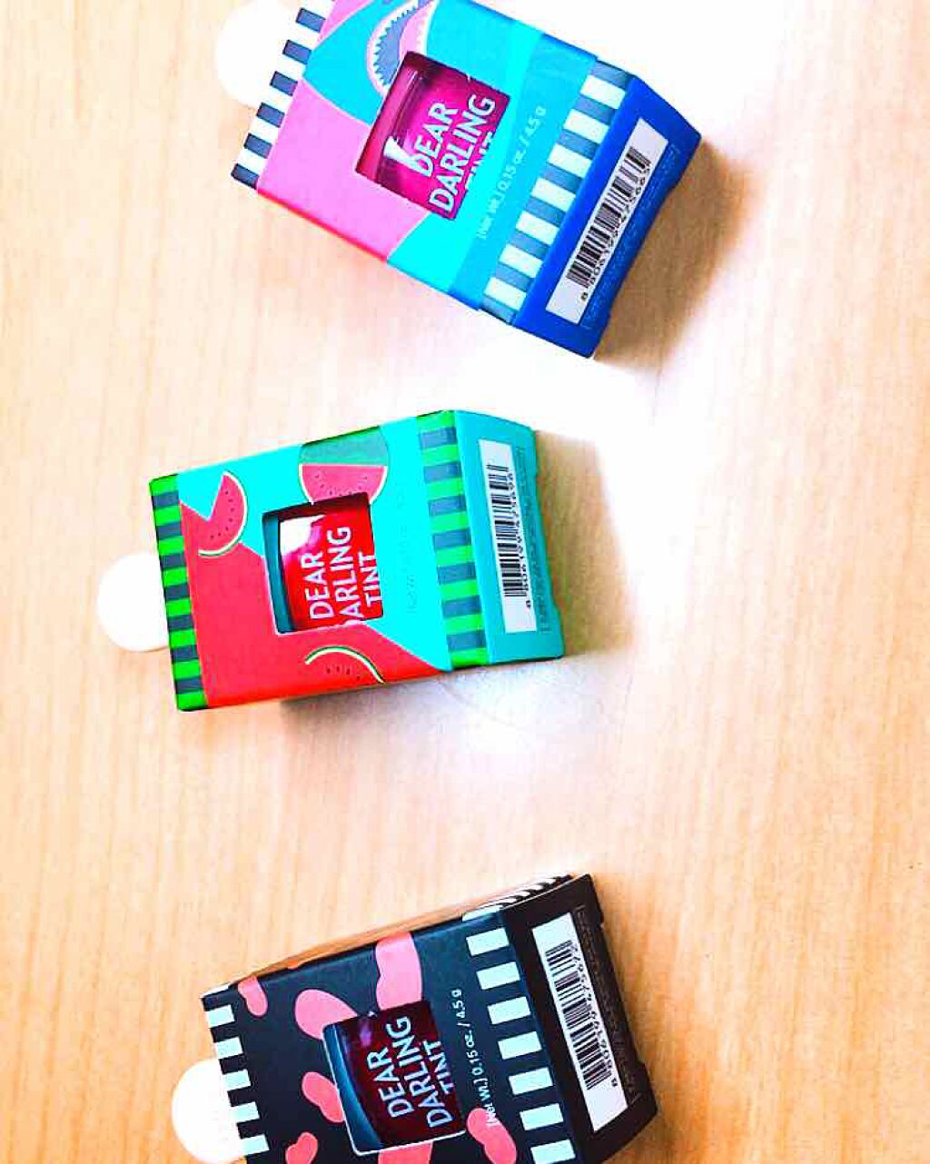 ディアダーリン ウォータージェルティント （アイスティント）/ETUDE/口紅を使ったクチコミ（1枚目）