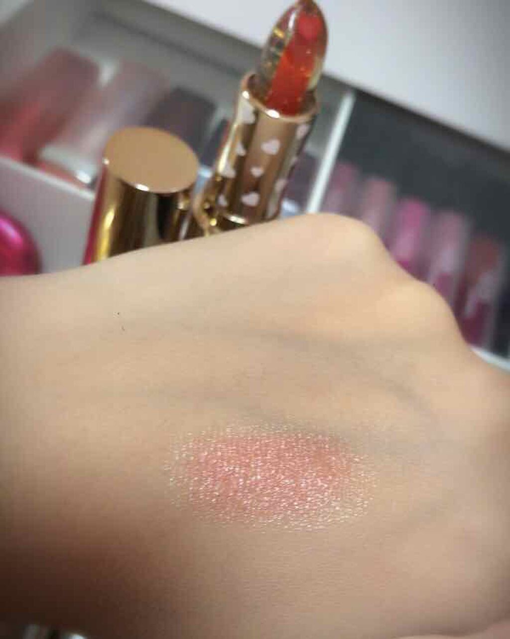 オイルインカラーリップ/JellyKiss/口紅を使ったクチコミ（2枚目）