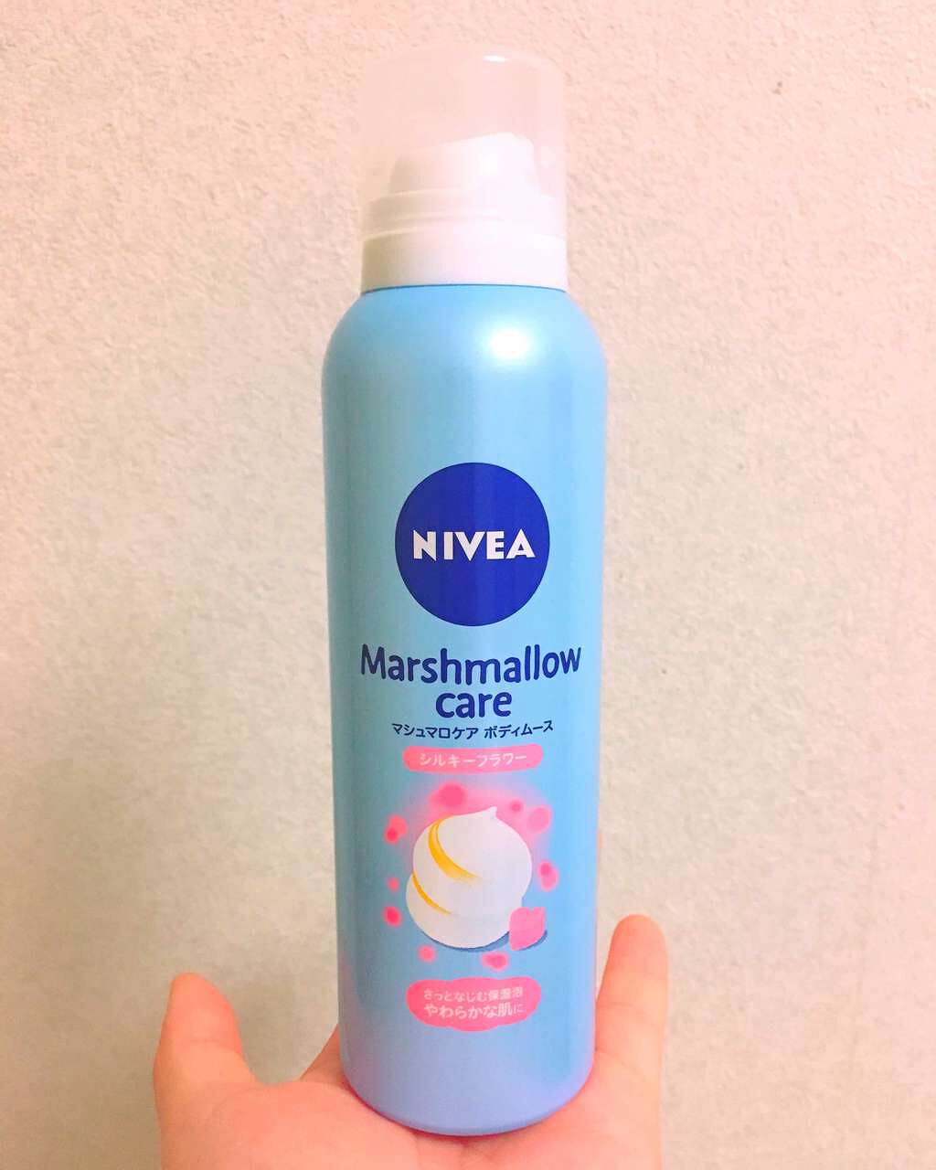 マシュマロケア ボディムース シルキーフラワー/ニベア/ボディローションを使ったクチコミ(1枚目)