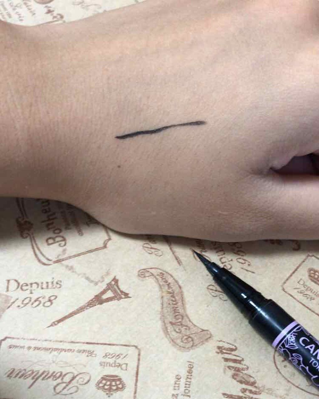 ラスティングリキッドライナー/キャンメイク/リキッドアイライナーを使ったクチコミ(2枚目)