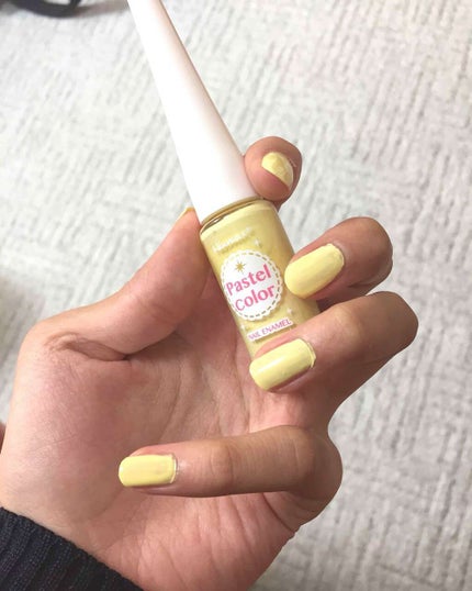 ウィンマックス パステルカラー ネイルエナメル/DAISO/マニキュアを使ったクチコミ(1枚目)