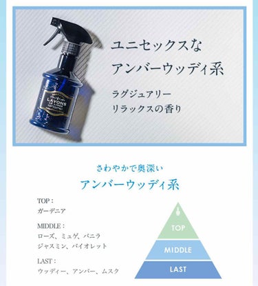 LAVONS LE LINGE ファブリックミスト ラグジュアリー リラックスの香り ！個人的意見です！
ヤンキーの車の芳香剤ってイメージの香りでした。