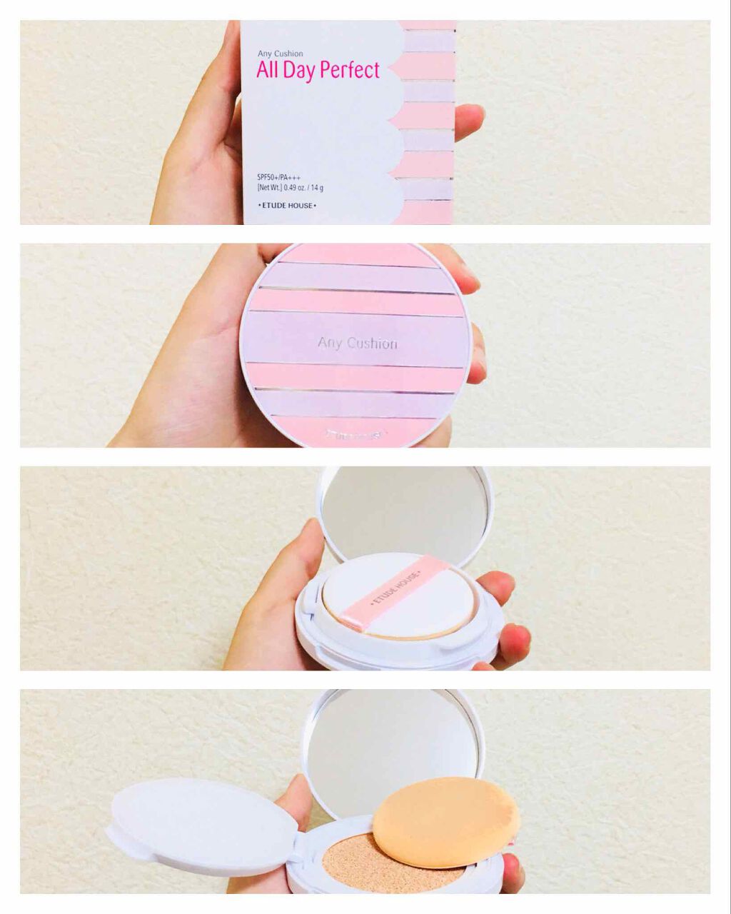 エニークッション オールデイパーフェクト/ETUDE/クッションファンデーションを使ったクチコミ(1枚目)