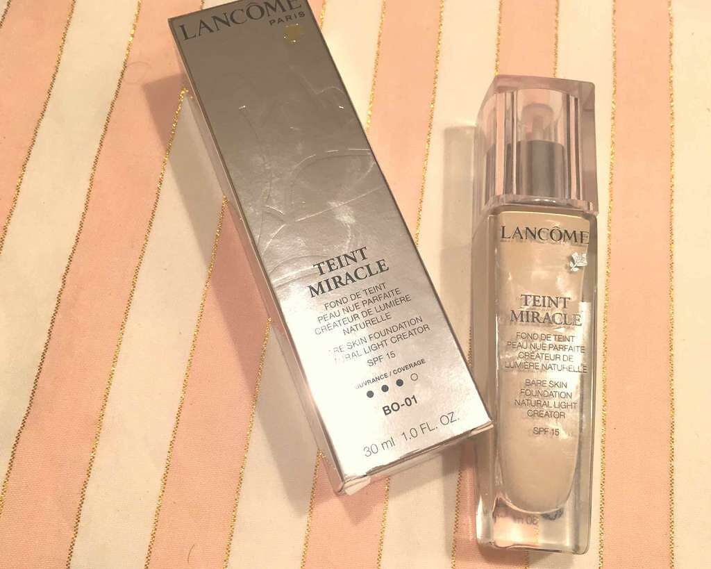 タンミラク リキッド/LANCOME/リキッドファンデーションを使ったクチコミ（1枚目）