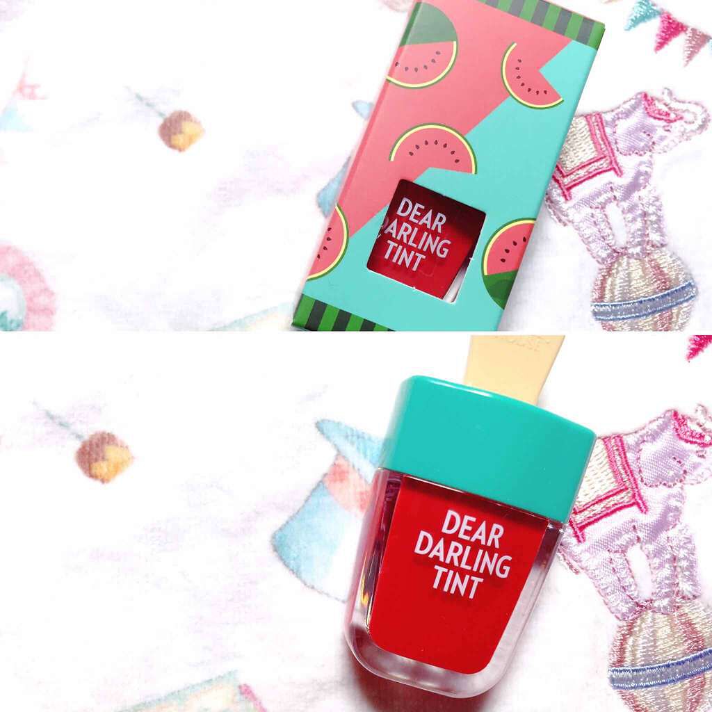 ディアダーリン ウォータージェルティント (アイスティント)/ETUDE/口紅を使ったクチコミ(1枚目)