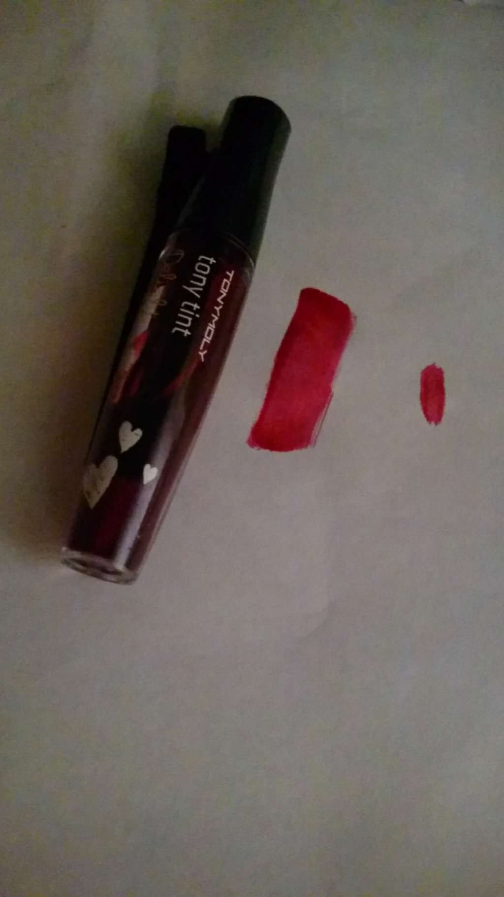 ディライト トニーティント チェリーピンク/TONYMOLY/リップティントを使ったクチコミ（1枚目）