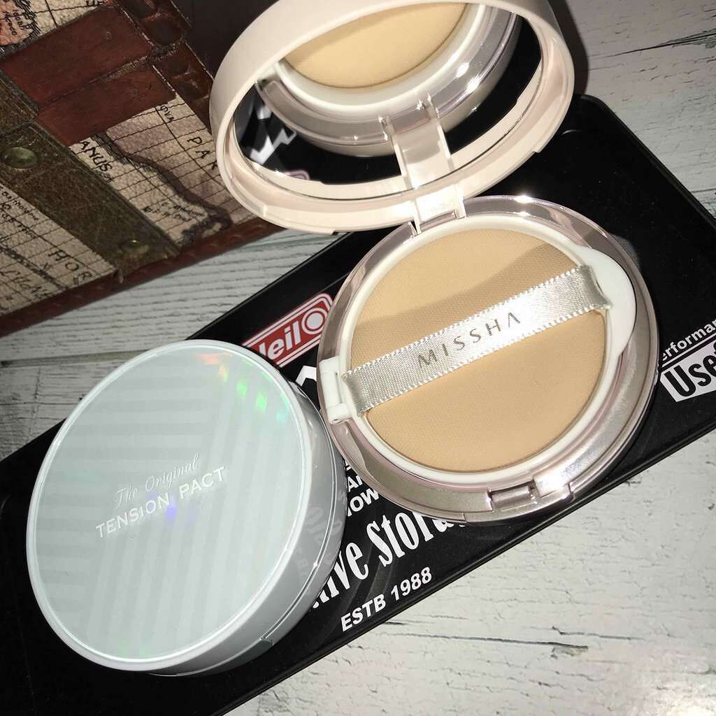 テンションパクト トーンアップグロウ/MISSHA/クリーム・エマルジョンファンデーションを使ったクチコミ(1枚目)