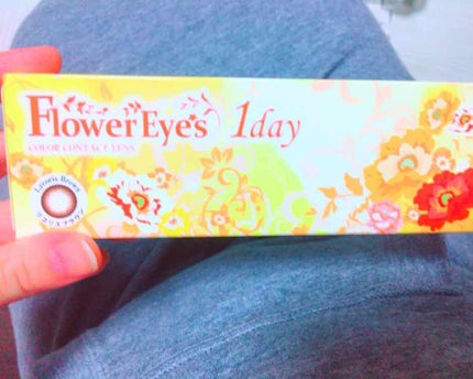 フラワーアイズ ワンデー/株式会社ビューフロンティア/ワンデー(1DAY)カラコンを使ったクチコミ(1枚目)