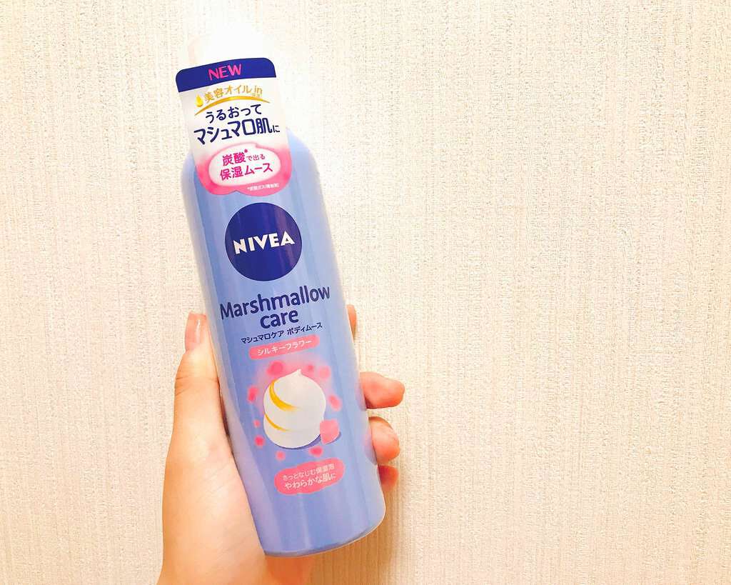 マシュマロケア ボディムース シルキーフラワー/ニベア/ボディローションを使ったクチコミ(1枚目)