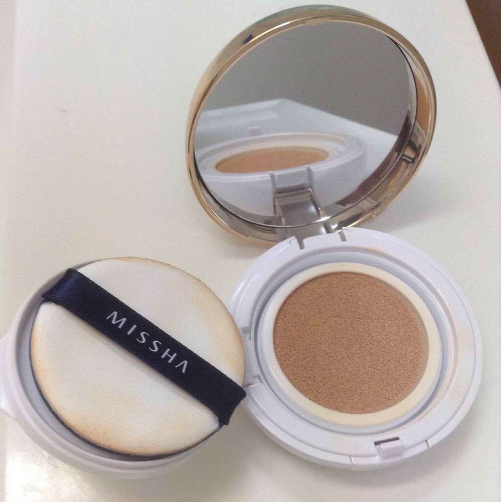 M クッション ファンデーション(モイスチャー)/MISSHA/クッションファンデーションを使ったクチコミ(2枚目)