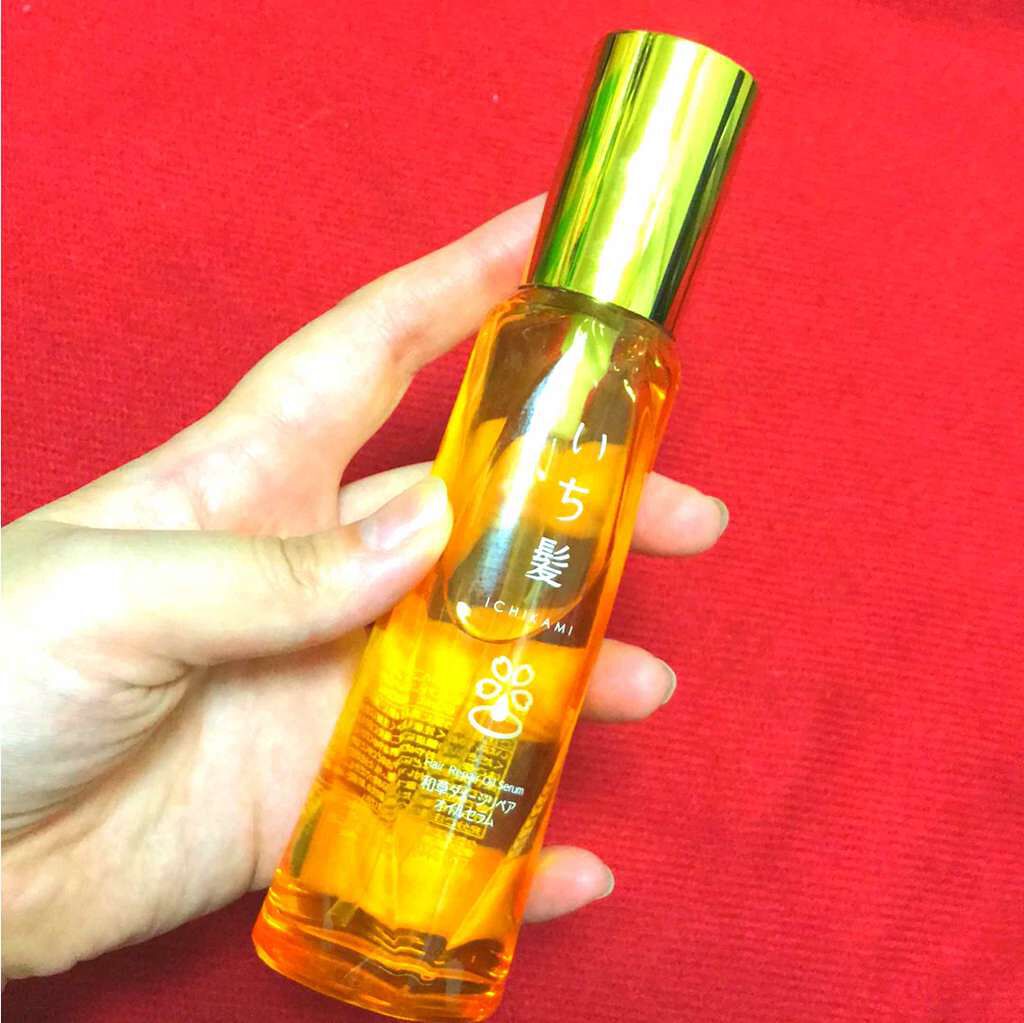 和草ダメージリペアオイルセラム/いち髪/ヘアオイルを使ったクチコミ(1枚目)