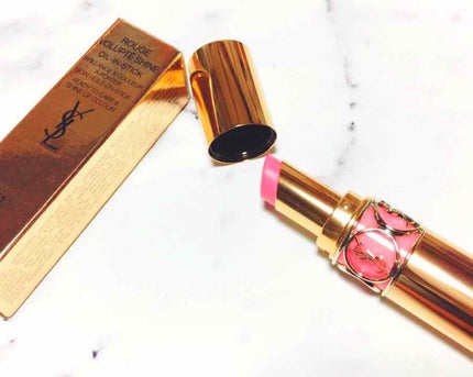 ルージュ ヴォリュプテ シャイン/YVES SAINT LAURENT BEAUTE/口紅を使ったクチコミ(1枚目)