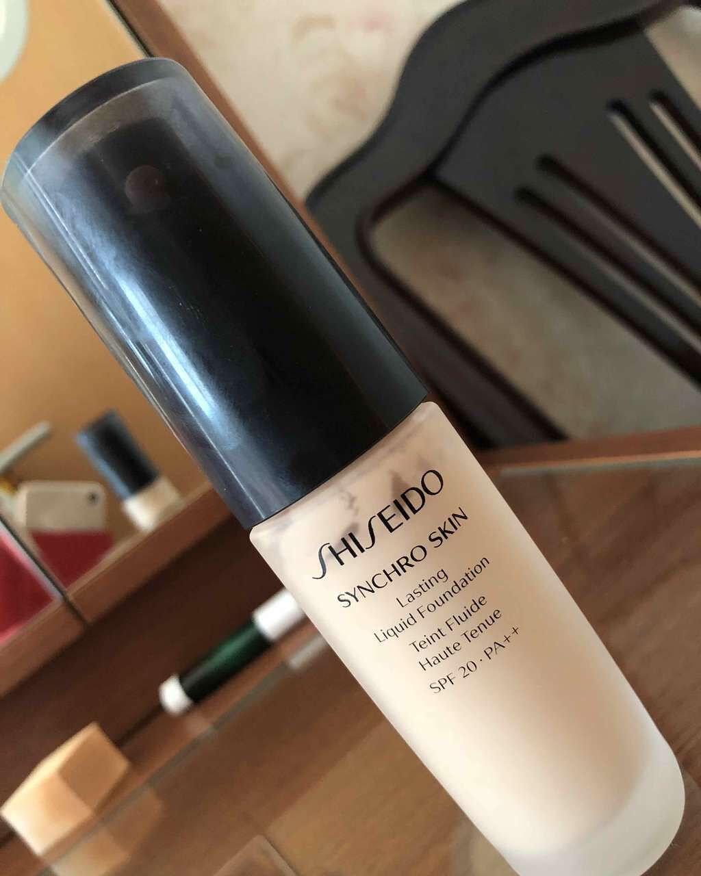 シンクロスキン ラスティング リキッドファンデーション/SHISEIDO/リキッドファンデーションを使ったクチコミ（1枚目）