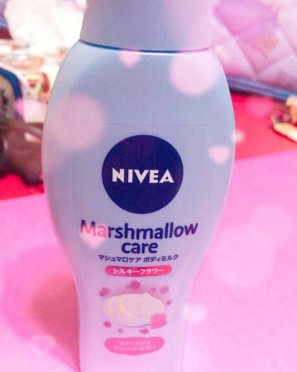 マシュマロケアボディミルク シルキーフラワーの香り/ニベア/ボディミルクを使ったクチコミ(1枚目)