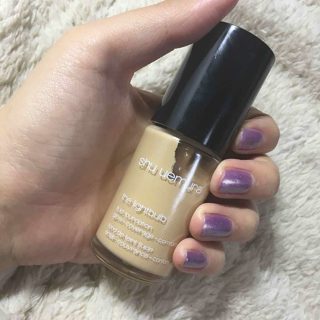 ザ・ライトバルブ フルイド ファンデーション&スポンジ/shu uemura/リキッドファンデーションを使ったクチコミ(1枚目)