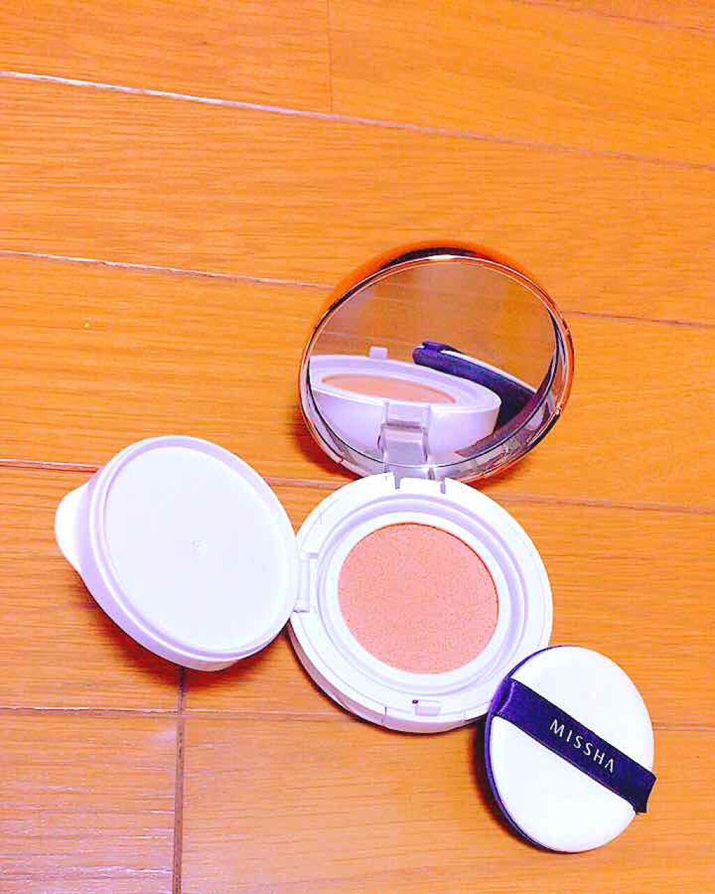 M クッション ファンデーション(モイスチャー)/MISSHA/クッションファンデーションを使ったクチコミ(2枚目)