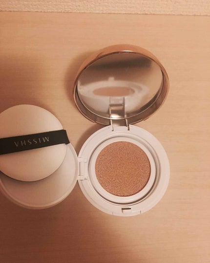 M クッション ファンデーション(モイスチャー)/MISSHA/クッションファンデーションを使ったクチコミ(2枚目)