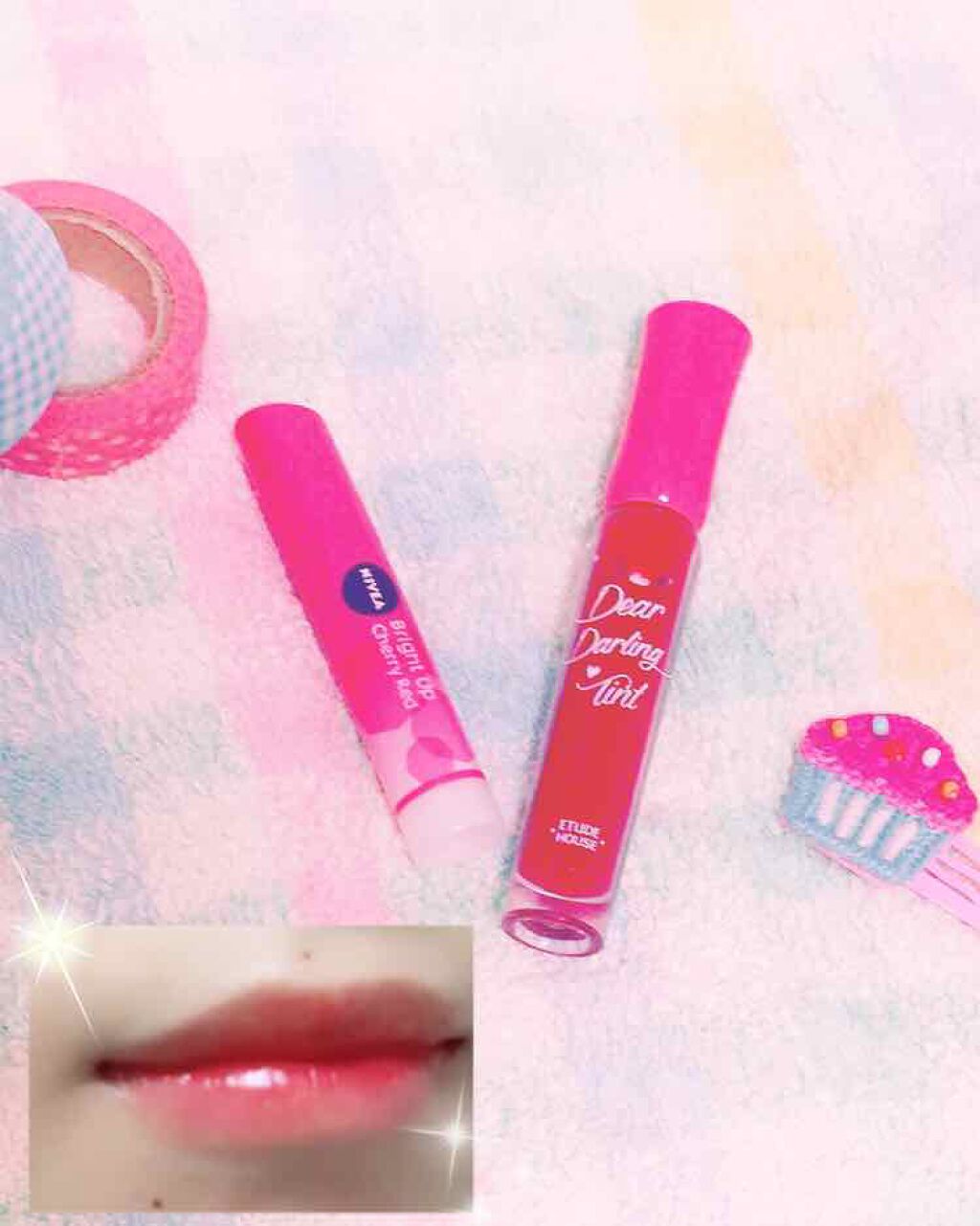 モイストピュアカラーリップ/ニベア/リップクリームを使ったクチコミ（1枚目）