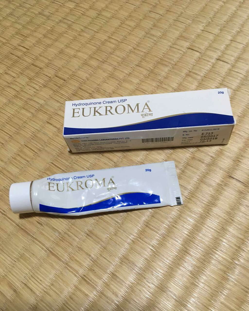 EUKROMA ハイドロキノンクリーム4% 20g/EUKROMA/その他スキンケアを使ったクチコミ(1枚目)