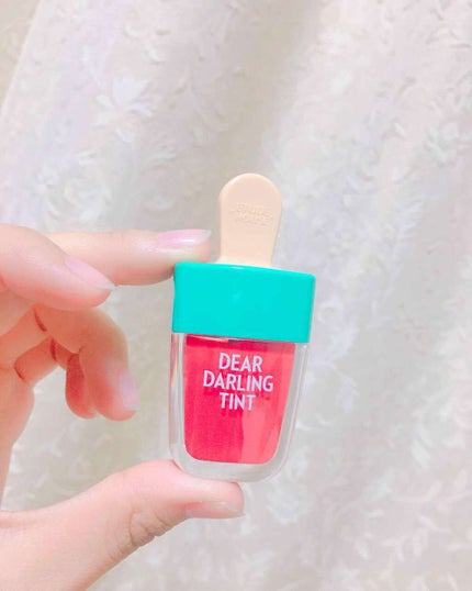 ディアダーリン ウォータージェルティント (アイスティント) RD307 スイカバー/ETUDE/口紅を使ったクチコミ(1枚目)