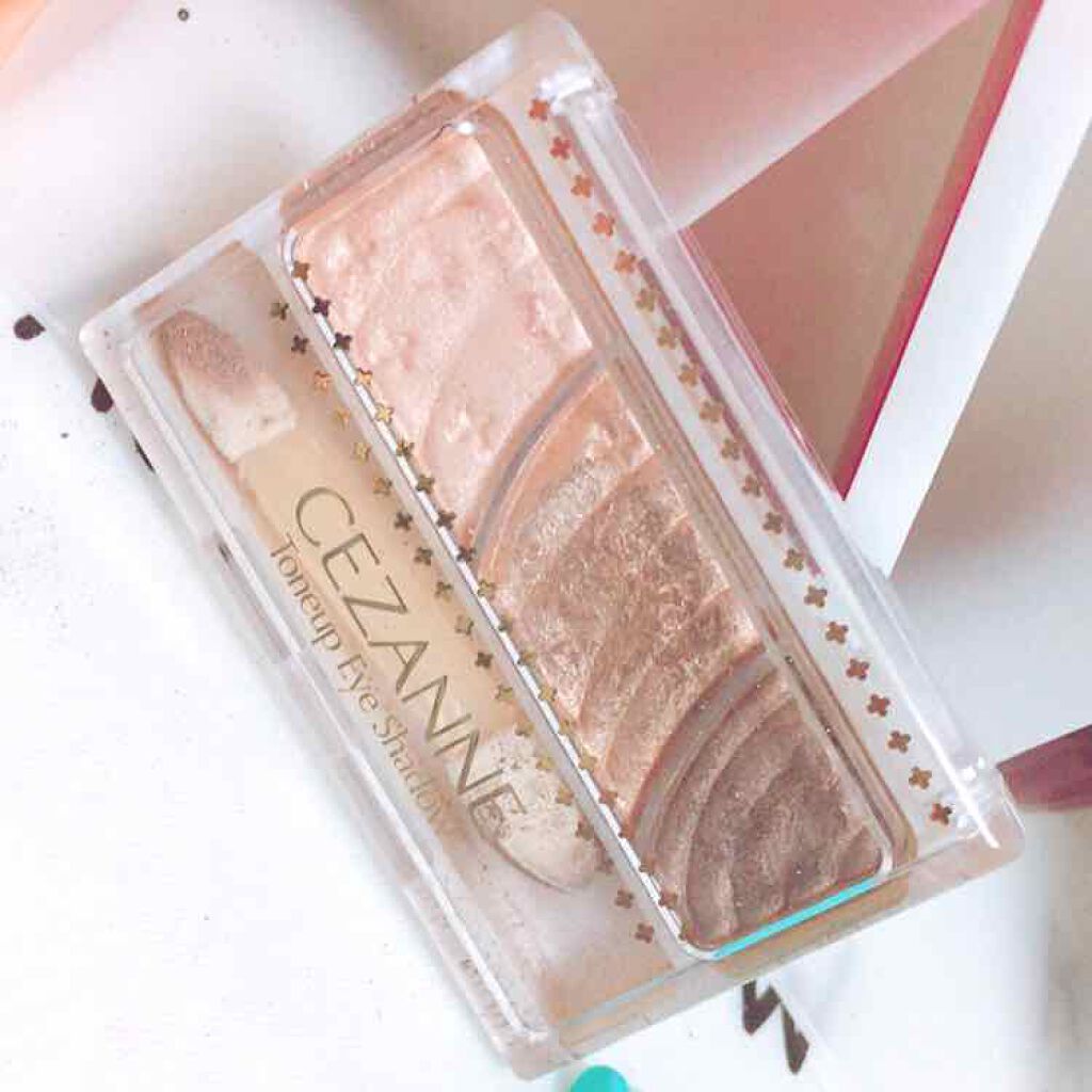 トーンアップアイシャドウ/CEZANNE/アイシャドウパレットを使ったクチコミ(1枚目)