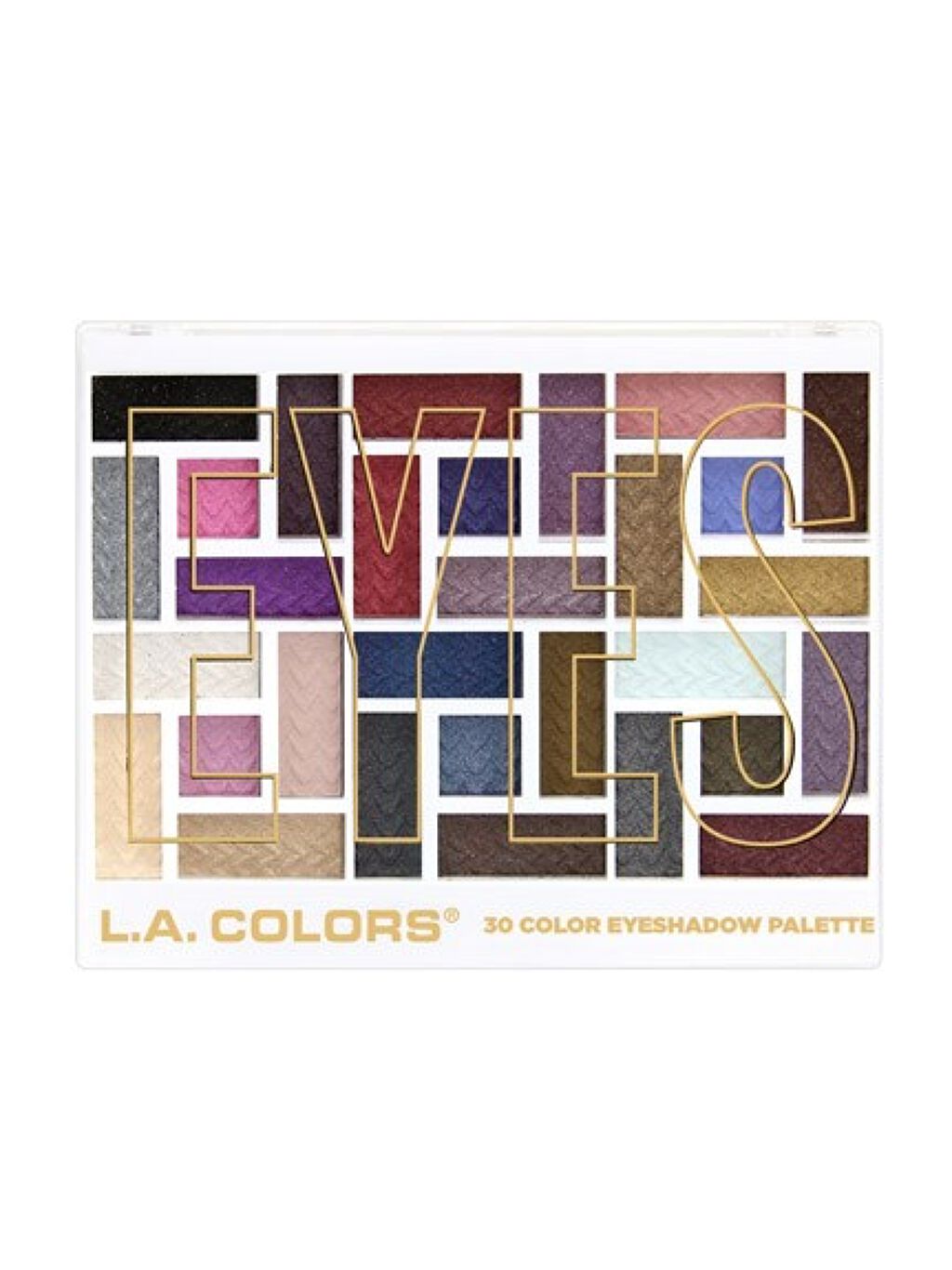 30カラーアイシャドーパレット/L.A.COLORS/アイシャドウパレットを使ったクチコミ（1枚目）