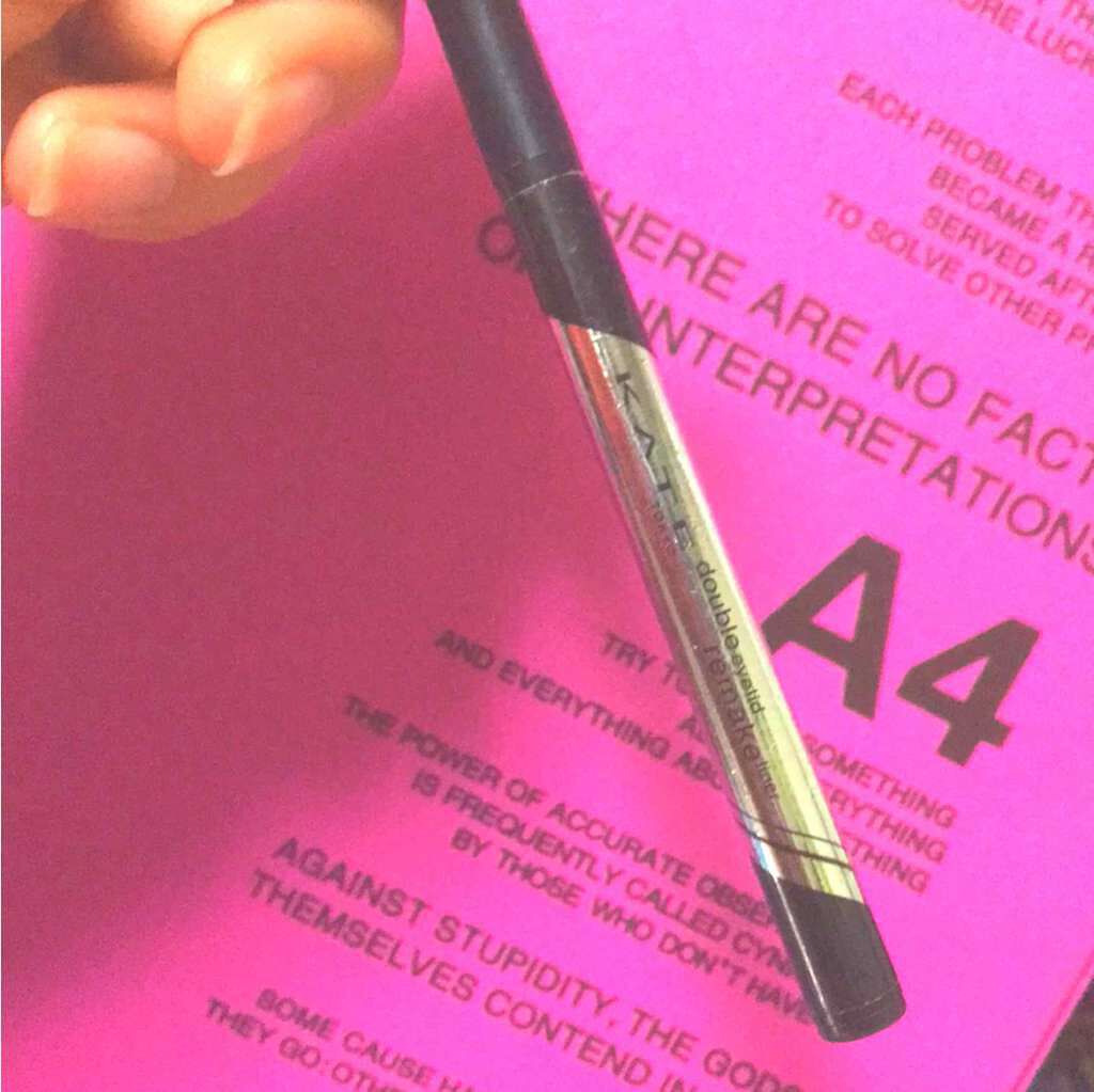 ダブルラインフェイカー/KATE/リキッドアイライナーを使ったクチコミ(1枚目)