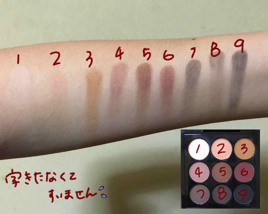 スモール アイシャドウ×9/M・A・C/アイシャドウパレットを使ったクチコミ(2枚目)