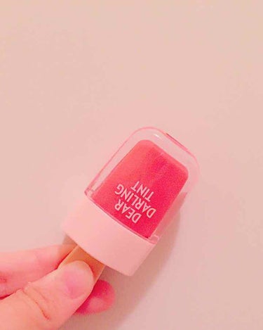 ETUDE ディアダーリン ウォータージェルティント （アイスティント）のクチコミ「🍑PK05🍑

⚪︎見た目が可愛い
⚪︎色持ちがいい
⚪︎薄づき


初投稿です💕
よろしくお.....」（1枚目）