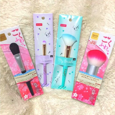 ごくふわっ 春姫 リキッドファンデーションブラシ/DAISO/メイクブラシを使ったクチコミ（1枚目）