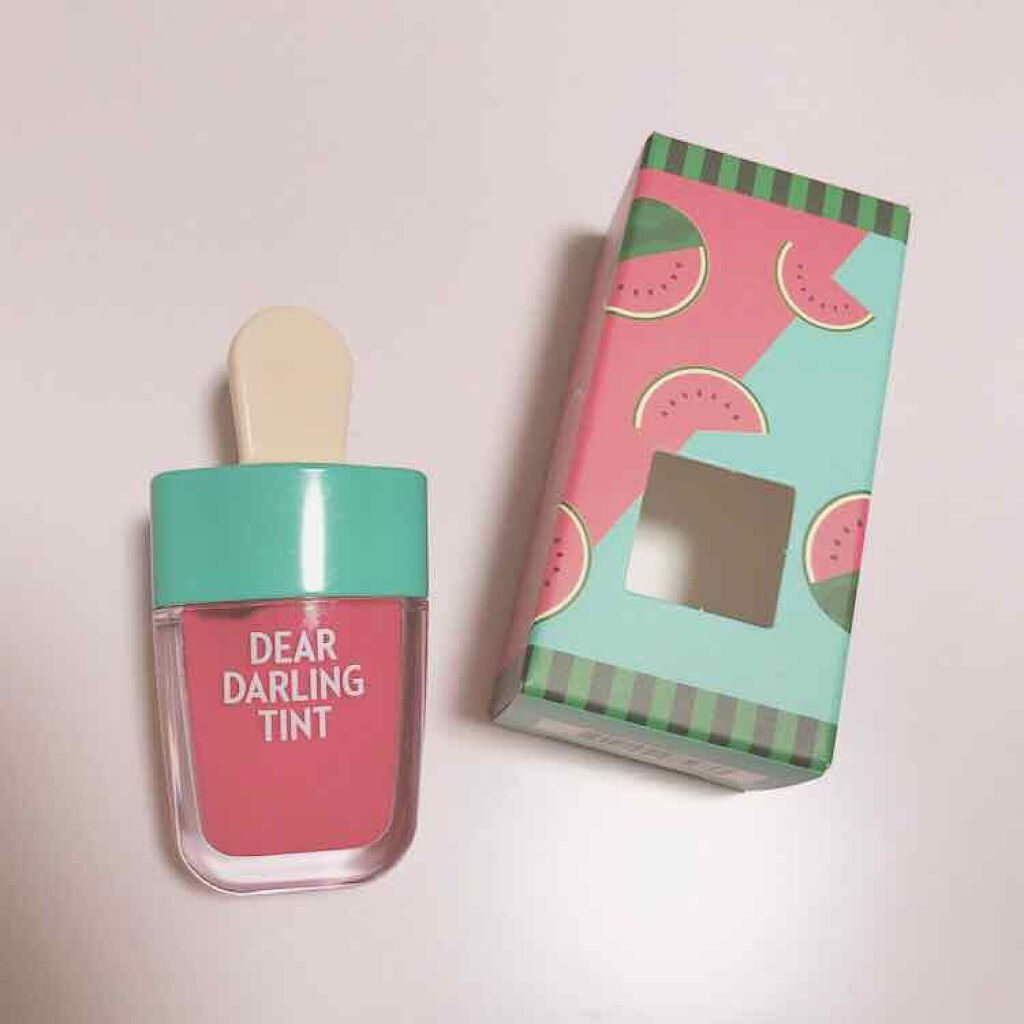 ディアダーリン ウォータージェルティント (アイスティント)/ETUDE/口紅を使ったクチコミ(1枚目)