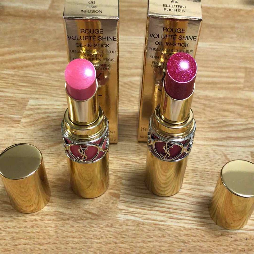 ルージュ ヴォリュプテ シャイン/YVES SAINT LAURENT BEAUTE/口紅を使ったクチコミ(1枚目)